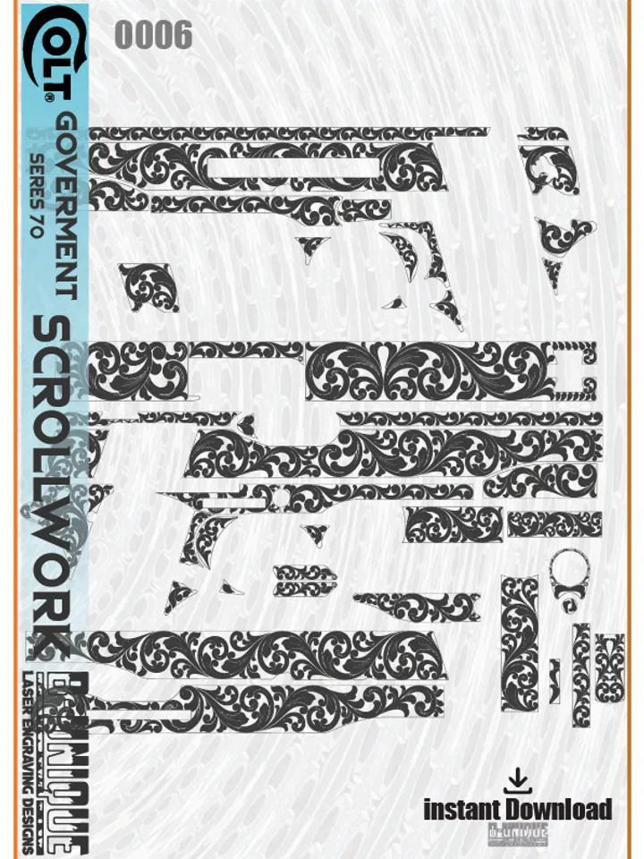 Colt Government series 70 final Scrollwork
