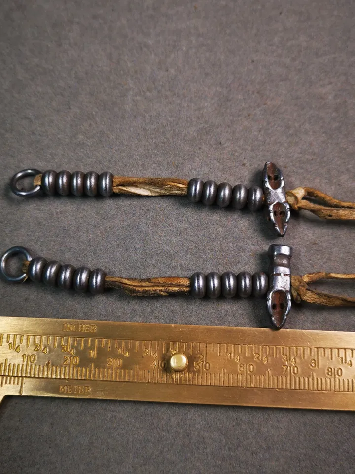 Gandhanra Handmade Tibetan Buddhist Mala Counters,Prayer Bead Counters,with Dorje and Vajra, Made of Cold Iron