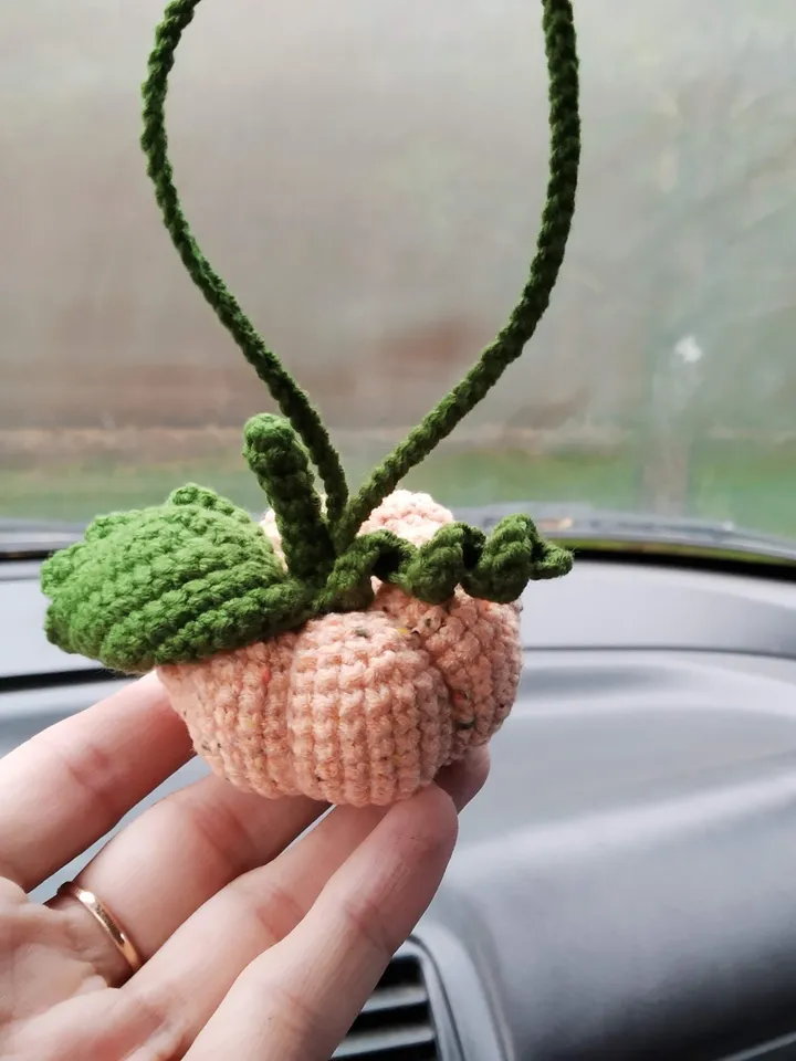 Gothic Style Plush Pumpkin Car Accessory, Halloween Car accessories, Hanging Car Accessories, Rearview Mirror Keychain, Cute Plush Creepy character, car charm