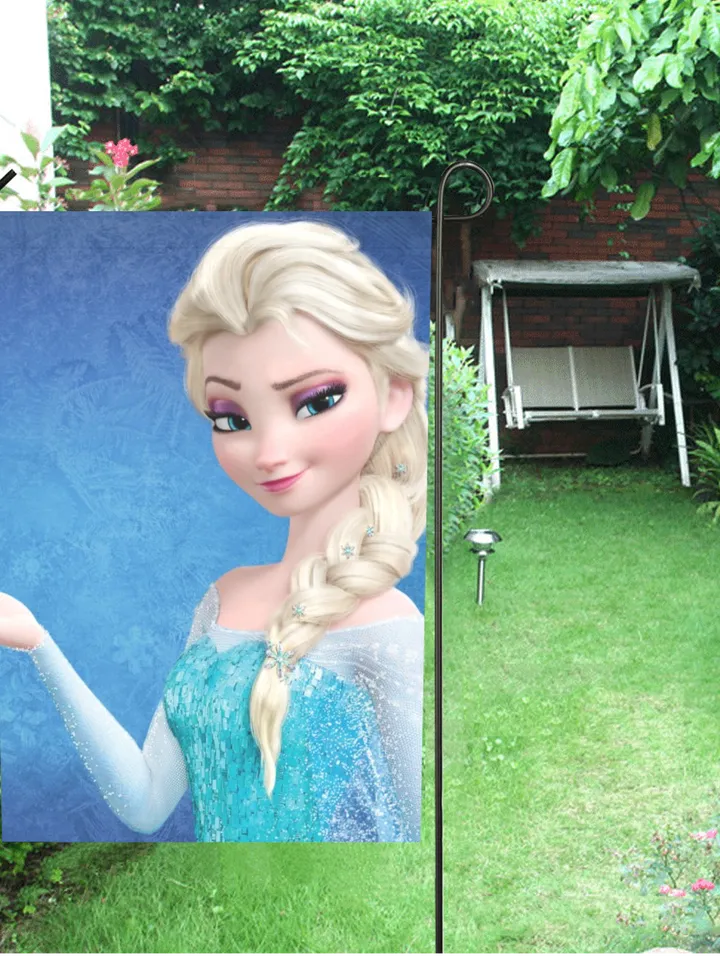 Frozen Garden Flag (Two Sides Printing, without Flagpole)