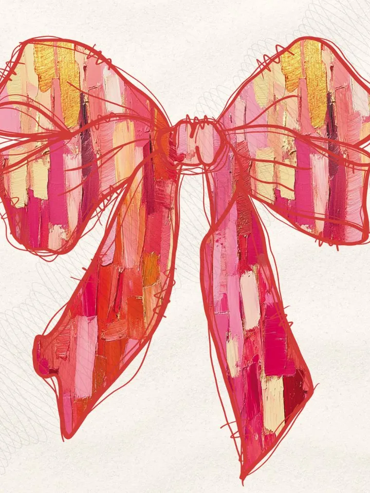 Valentine's day Brushstroke Coquette bow Png, Retro Valentine Shirt Design, Valentine's Day Png, Valentine Love Png, valentine's day bow png