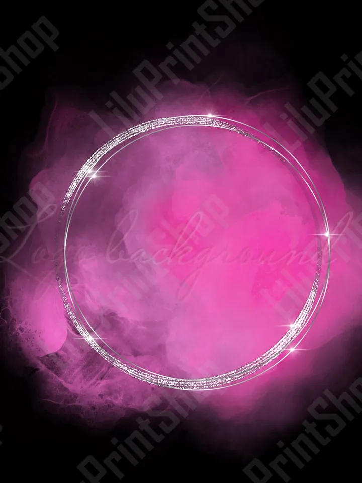 Pink Logo Background Png Hot pink logo png Bright pink png Watercolor pink logo design Hot pink and silver logo design Silver frame logo