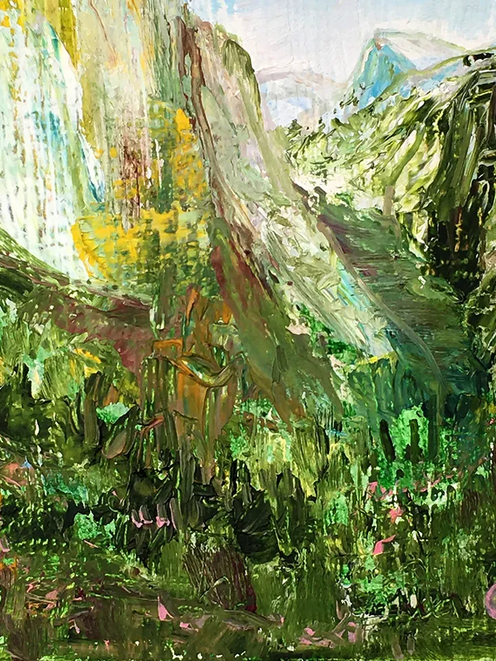 Yosemite National Park Original Oil painting National Park California Landscape Original Art 7 by 5