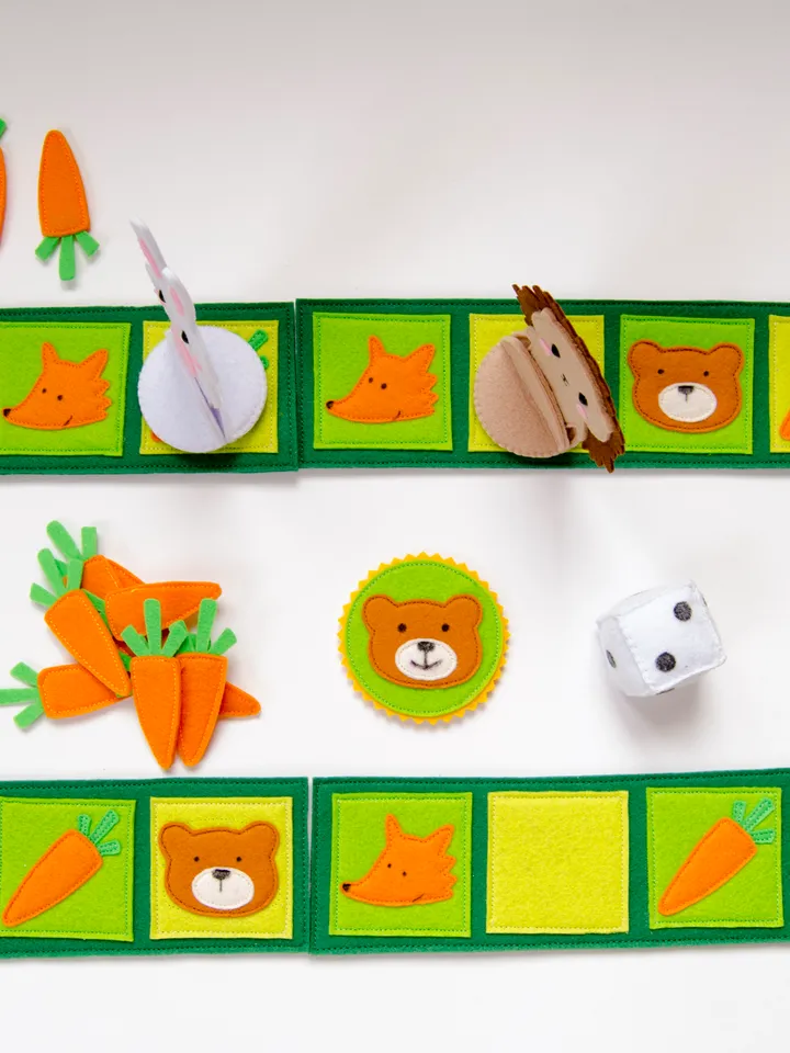 Board game from felt for kids