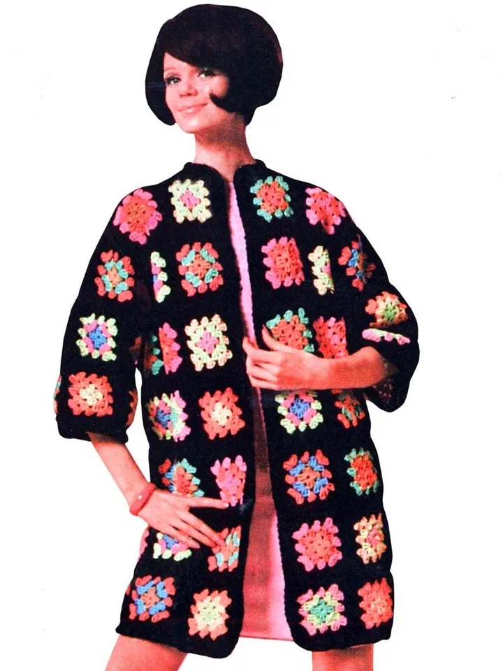 Cardigan crochet pattern, granny squares cardigans, easy cardigan patterns, color cardigan pdf