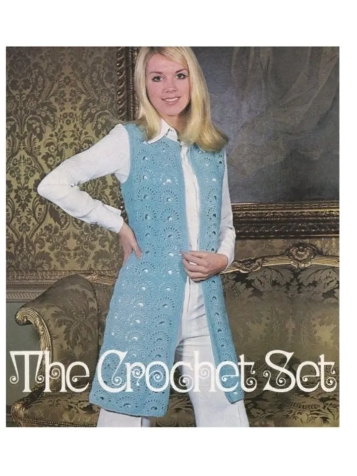 Waistcoat crochet pattern, vest crochet, women waistcoat crochet pattern pdf