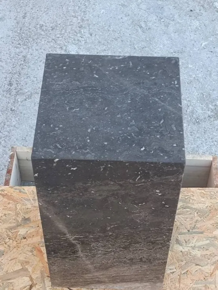 Brown marble cube coffee table, side table, end table, real marble and handmade free shipping fast shipping