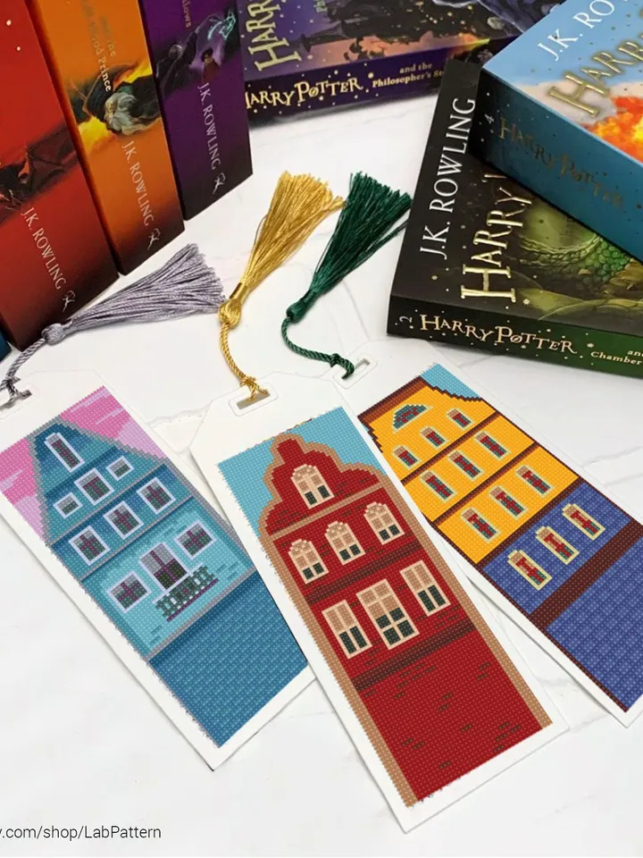 Holland Houses 3 Bookmarks Set Cross stitch pattern | Embroidery Pattern | Instant Download | Embroidery Designs