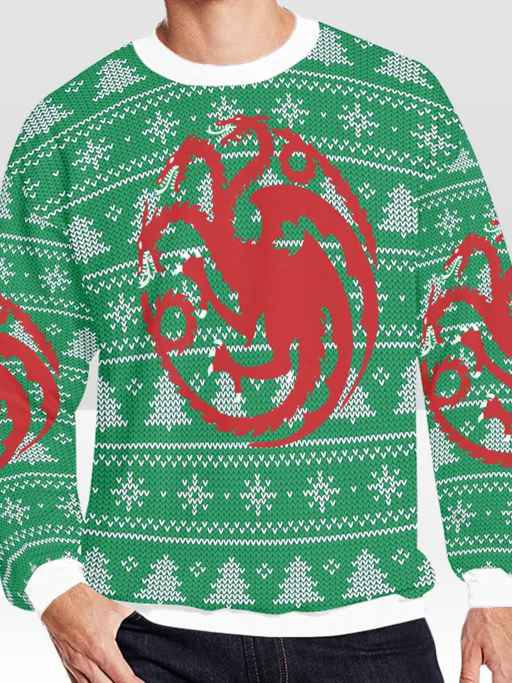 Targaryen Dragon Ugly Christmas Sweater, Christmas Sweatshirt