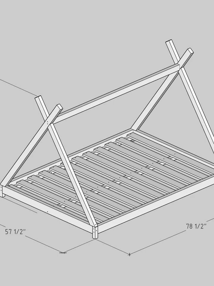 Montessori Floor Bed Plan, Full Size, PDF, DIY