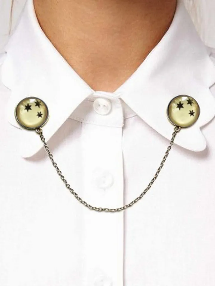 Harry Potter Three Stars Collar Brooch