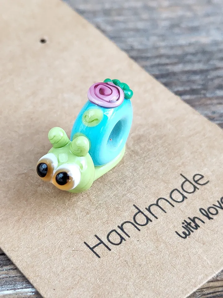 Fox charm bead fox Jewelry fox bracelet glass fox gift fox miniature fox glass beads large hole beads lampwork beads European big hole beads
