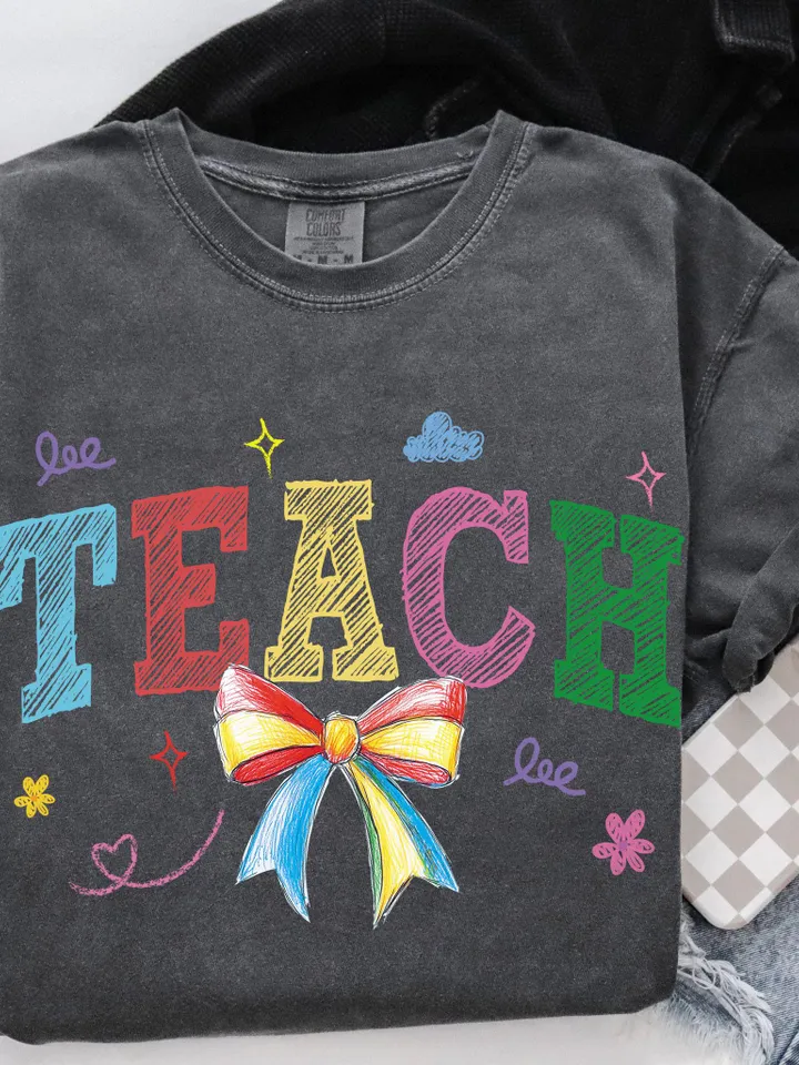 Coquette Teach Png, Teacher Coquette Png, Bows Teach PNG, Teacher Gift PNG, Coquette Teach Shirt Design, Teacher Appreciation, Varsity Png