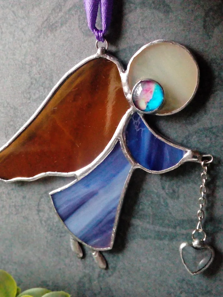 Christmas decorations, Angel suncatcher, Christmas tree toy, Hygge christmas, Handmade angels