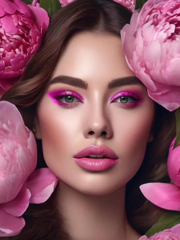 Pink Peony Flowers