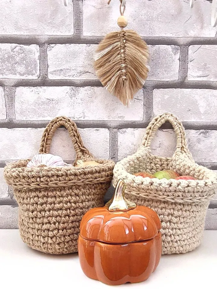 Autumn minimalist kitchen decor Crochet pattern PDF+Video