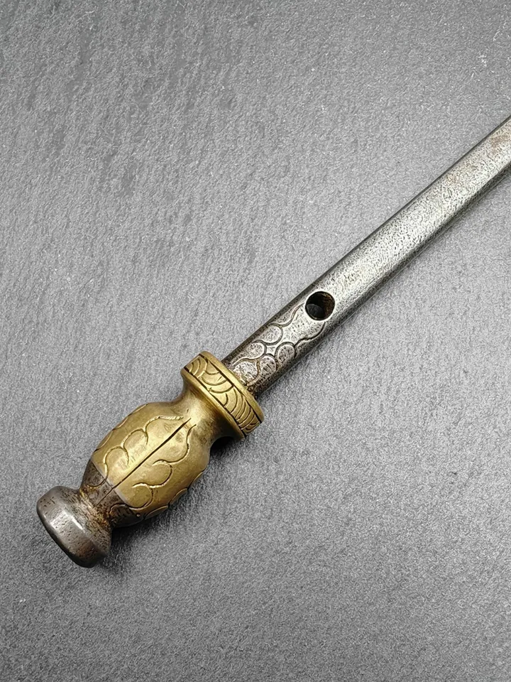 Gandhanra Antique Tibetan Large Kartika Knife of the Dakinis | Trantic Buddhism Ritual Implement for Dharma Practitioners
