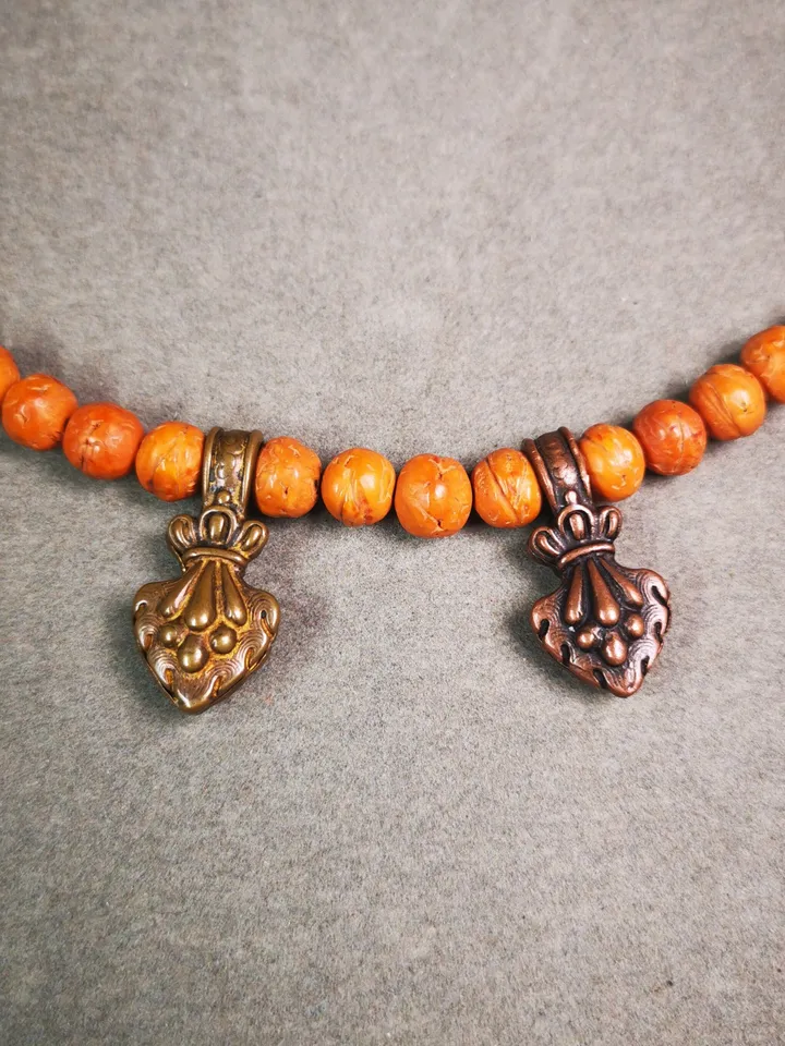 Gandhanra Handmade Buddhist Mala Counter Clip,Bum Counter Clip for Prayer Beads,Mani Jewel/Wish-Fulfilling Cintamani Shape,Mala Accessories