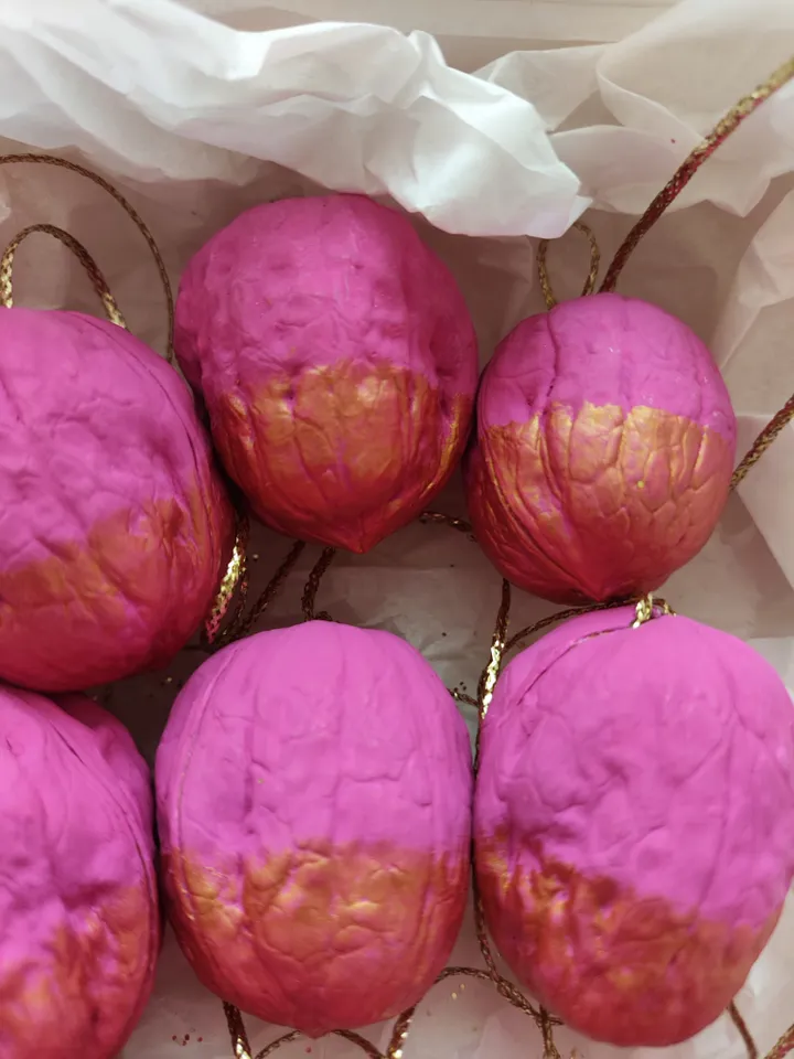 Christmas ornaments.Nuts.Christmas home decor