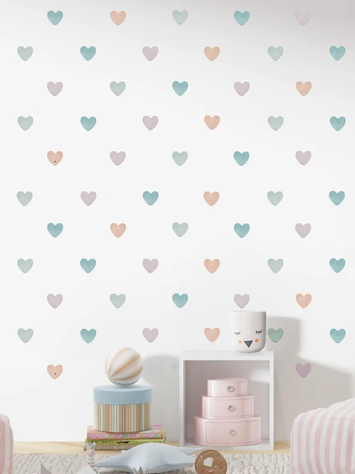 Hearts Wall Decals 275 Stickers ek30