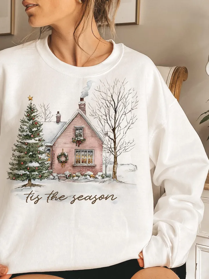 Retro Christmas png, Tis the Season Png, Santa Claus png, Watercolor Christmas png, Christmas sublimation, Merry Christmas, Christmas vibes