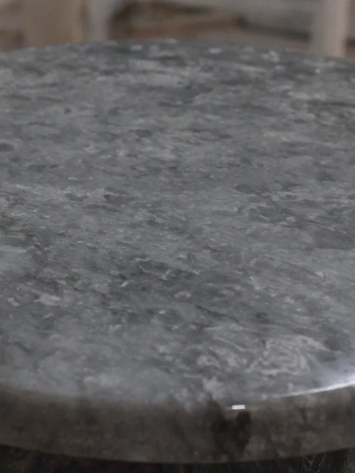 Silver marble side table mini model,nightstand, handmade free shipping, gray marble