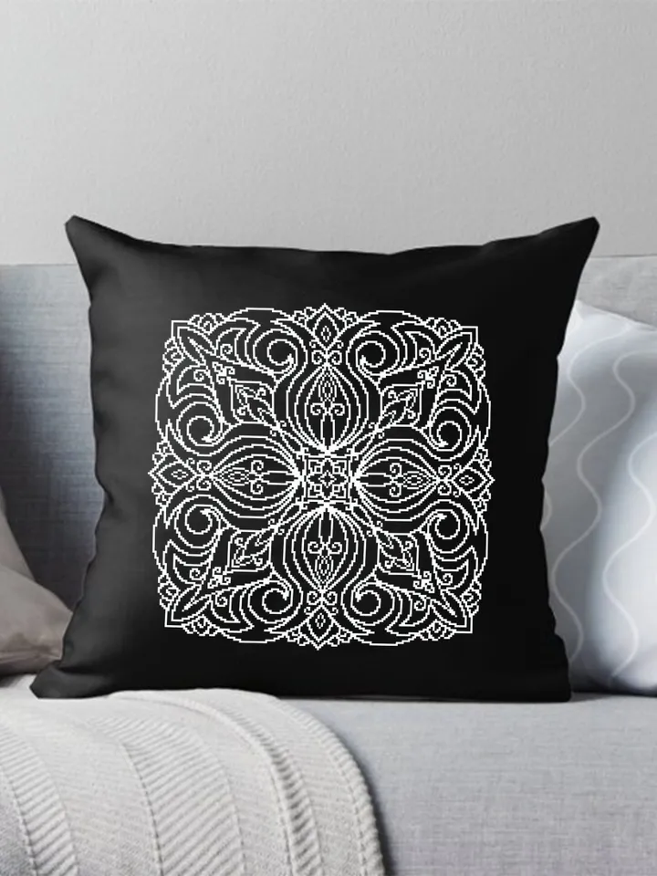 Simple Mandala cross stitch pattern PDF download Square ornament cross stitch chart, Flower mandala pattern digital PDF, Mandala art #M245