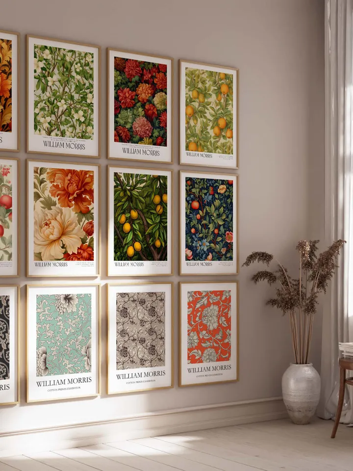 500+ Printable William Morris Wall Art Prints, Art Nouveau Decor, Maximalist Gallery Wall Set, Eclectic Digital Download, Vintage Prints Art