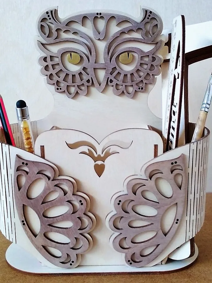 Digital Template Cnc Router Files Cnc Pencil Case Files for Wood Laser Cut Pattern