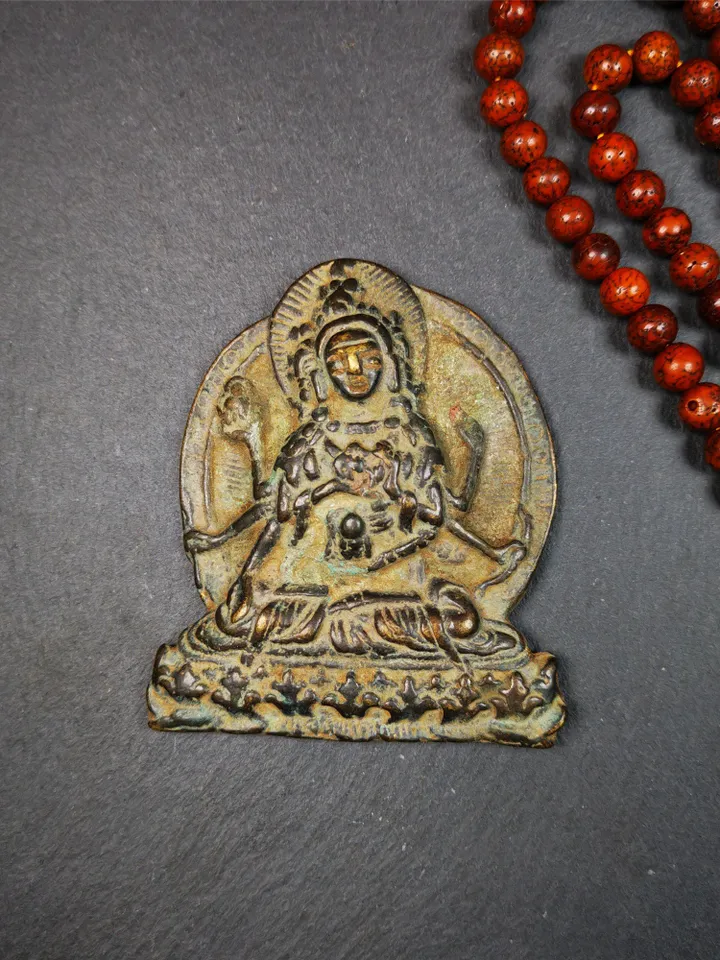 Gandhanra Tibetan Buddha Statue,Usnisa Vijaya,Victory Dharani,40 Years Old