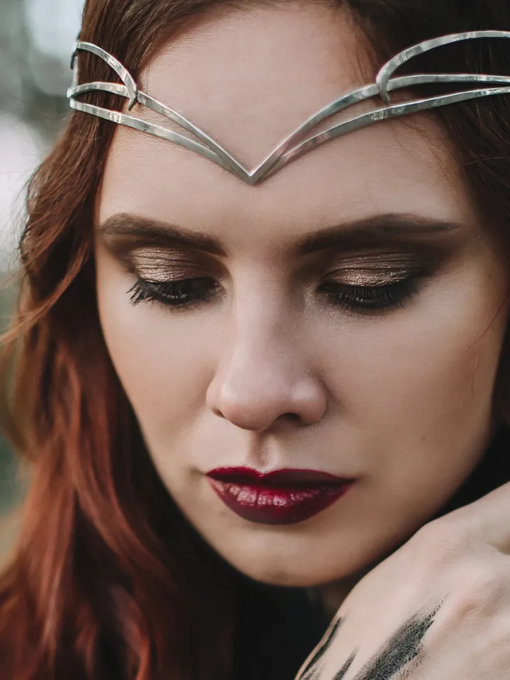 Witchcraft accessory pagan Jewelry elves and fairies dark witch tiara wiccan goddess diadem Crown pagan priestess Etaine