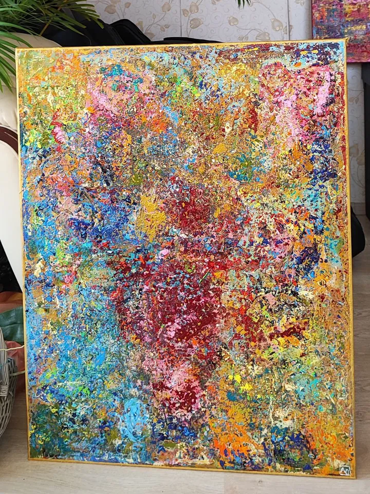 Abstract acrylic 70x90cm (28×36in) Canvas My original painting