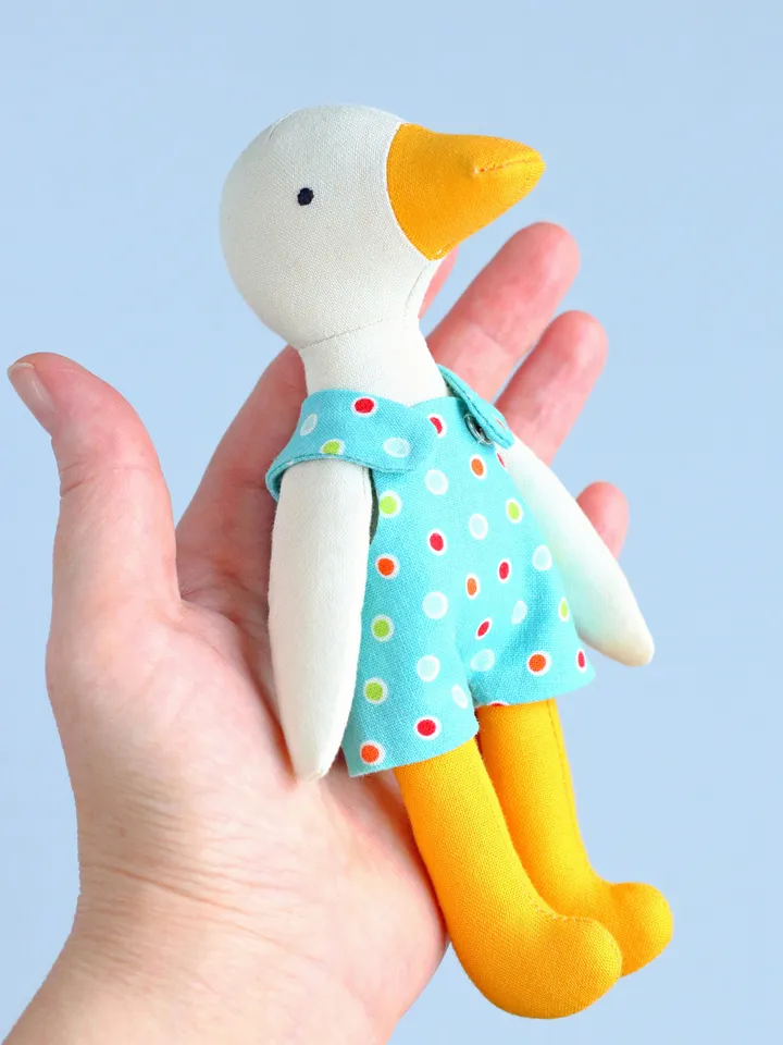 2 PDF Mini Chick and Duck Stuffed Animals Sewing Patterns Bundle