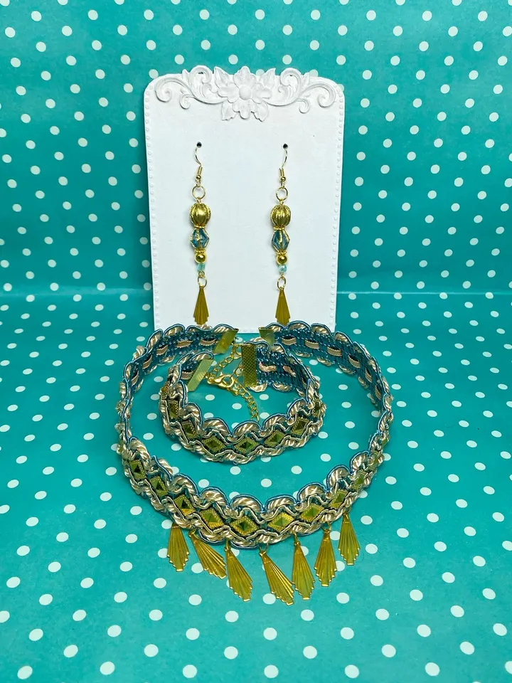 Jewelry set for oriental dances. Set of jewelry. Handmade.