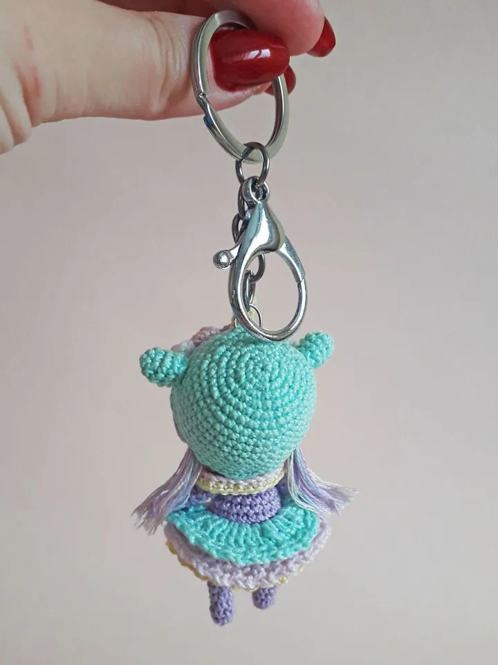 Pattern crochet unicorn. pattern keychain. pattern unicorn. pattern miniature. crochet doll. pattern unicorn doll