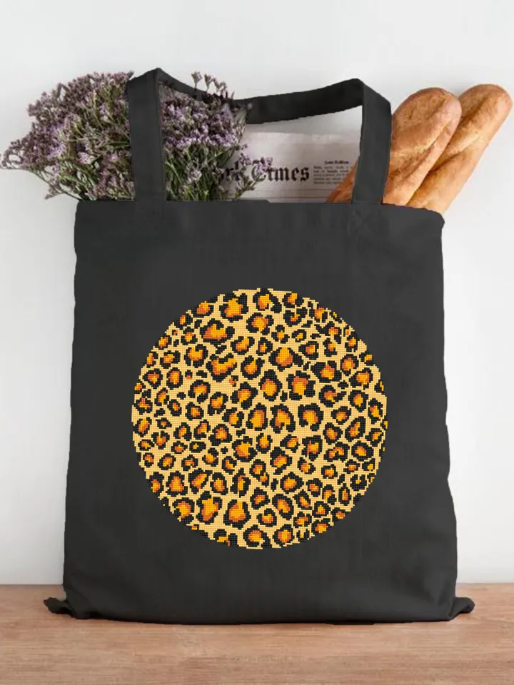 Leopard background cross stitch pattern PDF Animal skin pattern design, Leopard print Instant download PDF, Modern cross stitch chart #K7