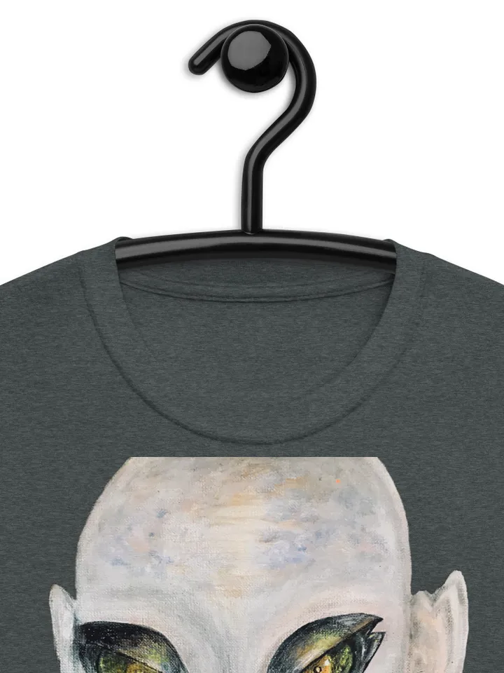 Alien Short-Sleeve Unisex T-Shirt made with my original unique acrylic painting.