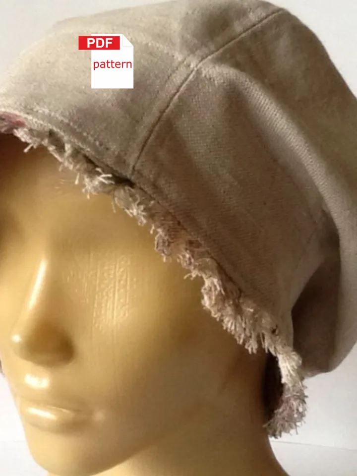 Summer beret Pattern Panama PDF sewing pattern