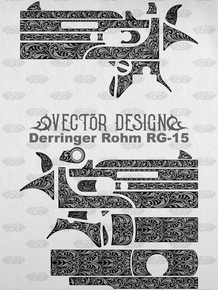 VECTOR DESIGN Derringer Rohm RG-15 Scrollwork