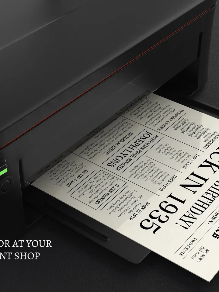 90th Birthday Newspaper Poster, Born in 1935, Back in 1935 Australia, Aussie Edition, 90 Years Ago Printable Birthday Decor