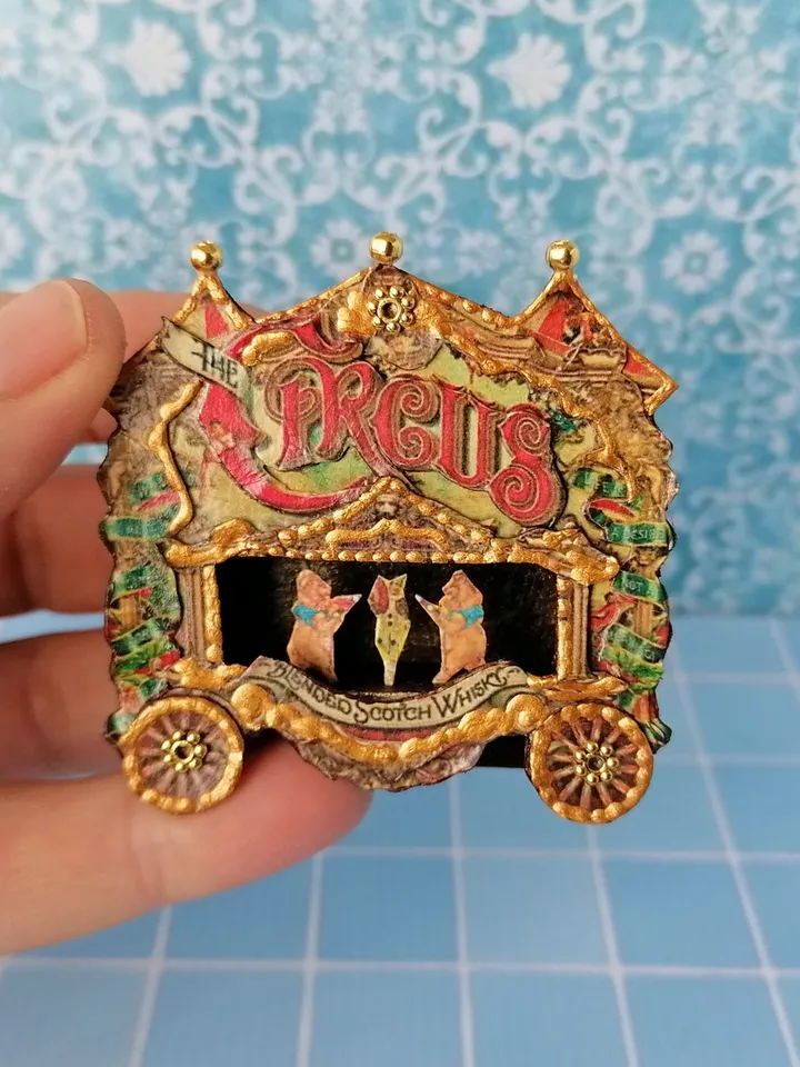 Circus for the dollhouse. Miniature circus.1:12 scale.