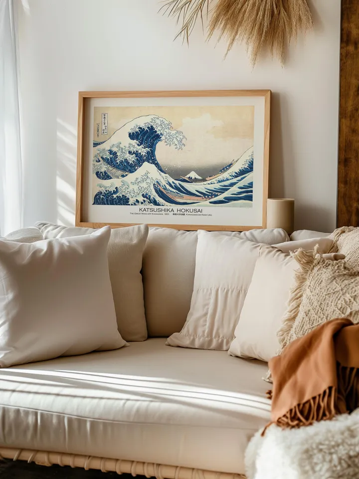 The Great Wave off Kanagawa print Japanese Hokusai Classic Museum Quality Art Iconic Japanese Art Poster Exhibition Wall Print Digital Down