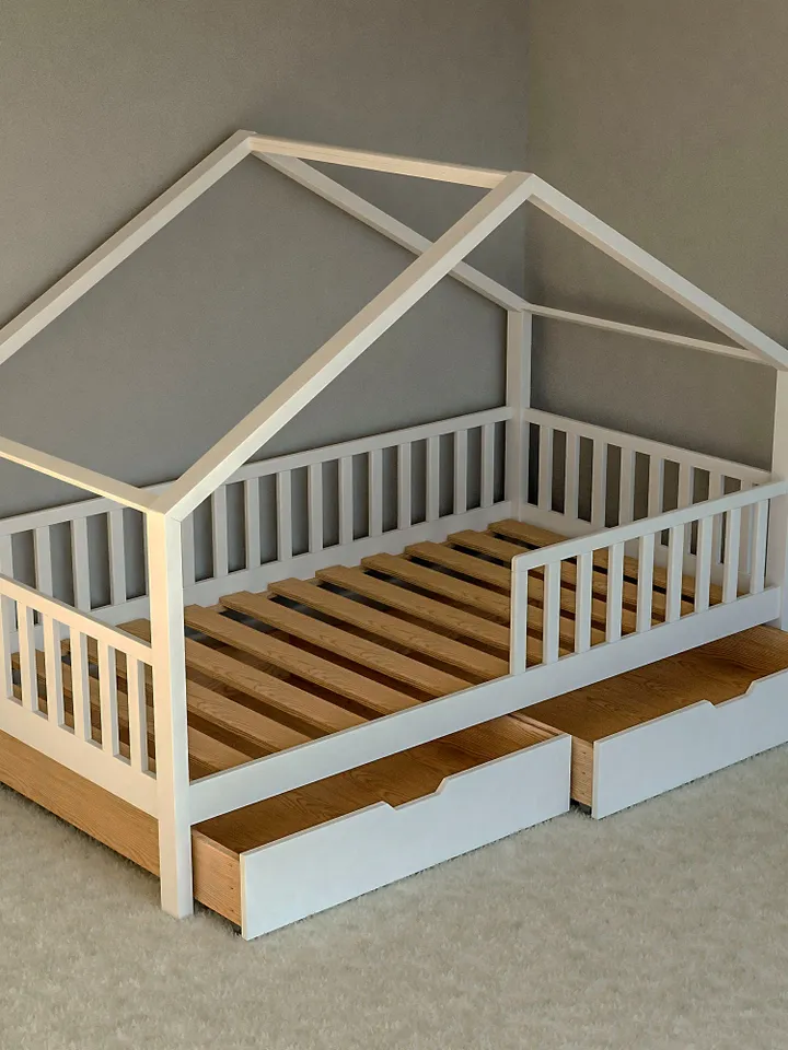 Twin Bed Plan, With Storage, PDF, DIY