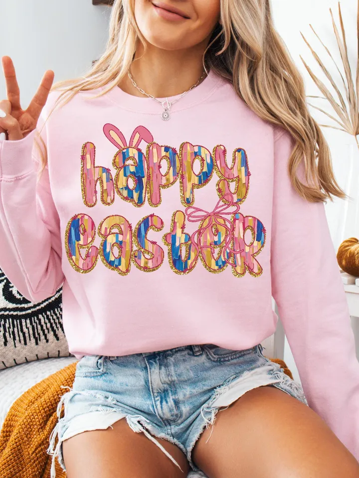 Coquette Easter Bunny Bow PNG, Brushstroke Happy Easter png, PNG, Easter Heart png, Girls Easter Png, Bunny Ears, Bunny Bow Png Sublimation