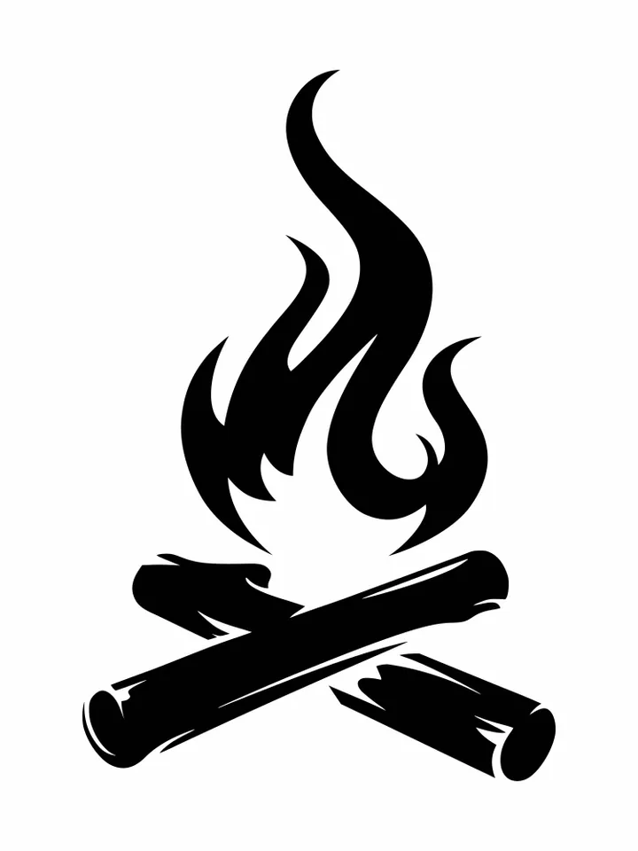 Campfire Svg, Campfire Cricut, Flames Svg, Camping Svg, Outdoor Campfire Svg, Camping Crew Svg, Bonfire SVG, Flame svg