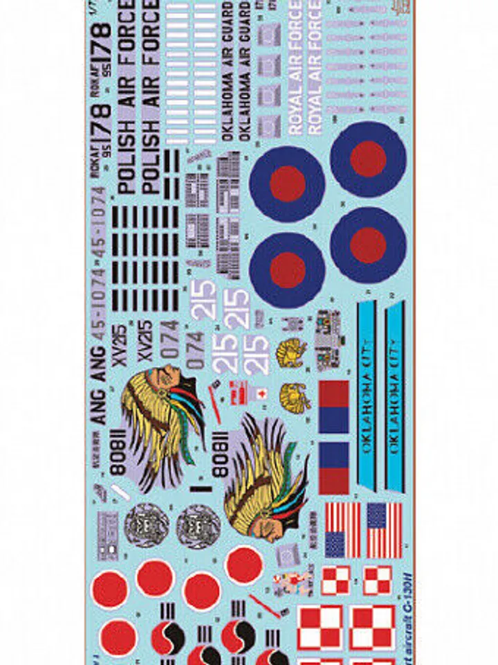 Original Zvezda 7321 American USAF Heavy Transport Plane C-130H Plastic Scale Model 1:72