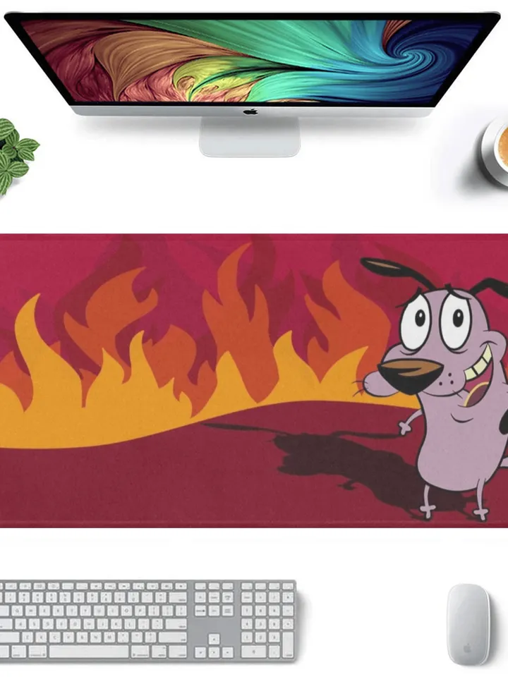 Courage Cowardly Dog Gaming Mousepad