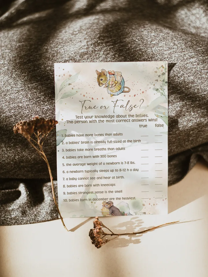 Peter Rabbit Baby Shower Games; Peter Rabbit Inspired; Printable Peter Rabbit Baby Shower Party Games; Peter Rabbit Shower Games; pr2