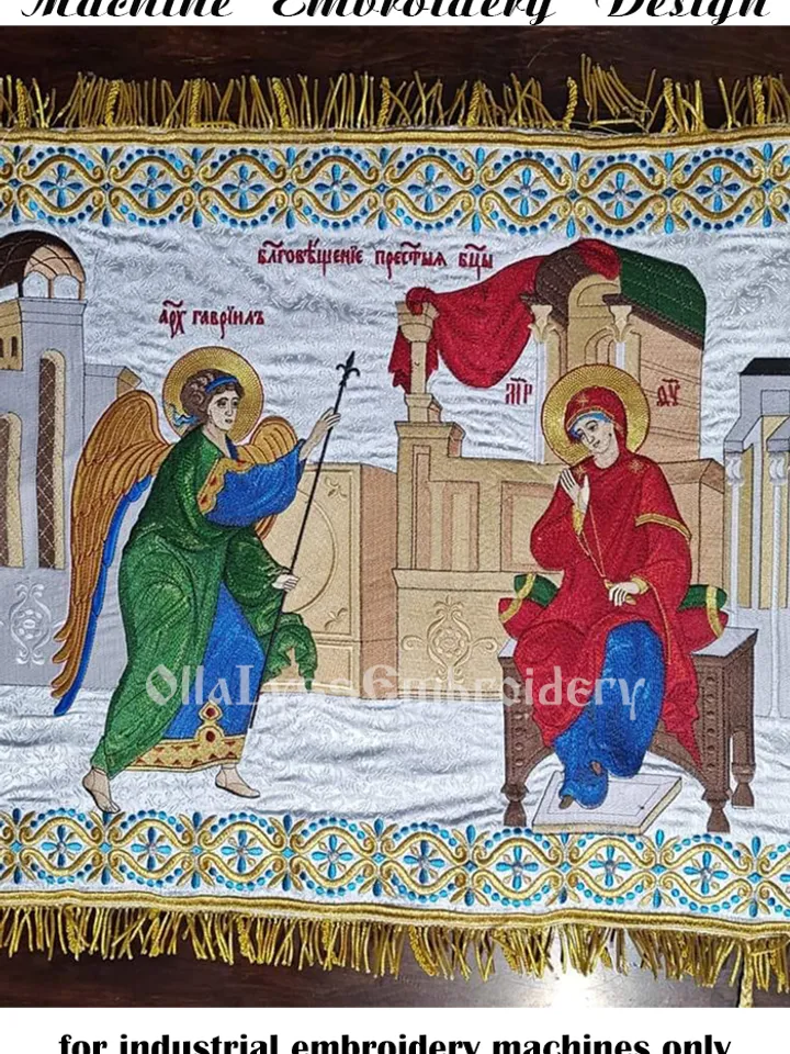 The Annunciation embroidery design