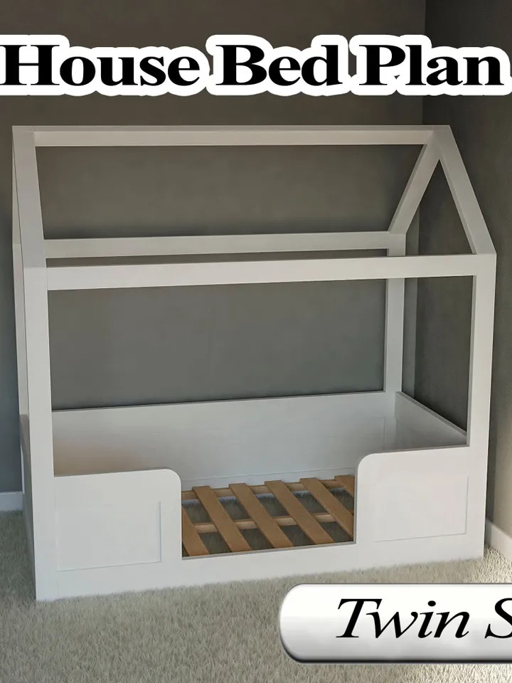 Montessori Bed Plan, Twin Size, DIY, PDF